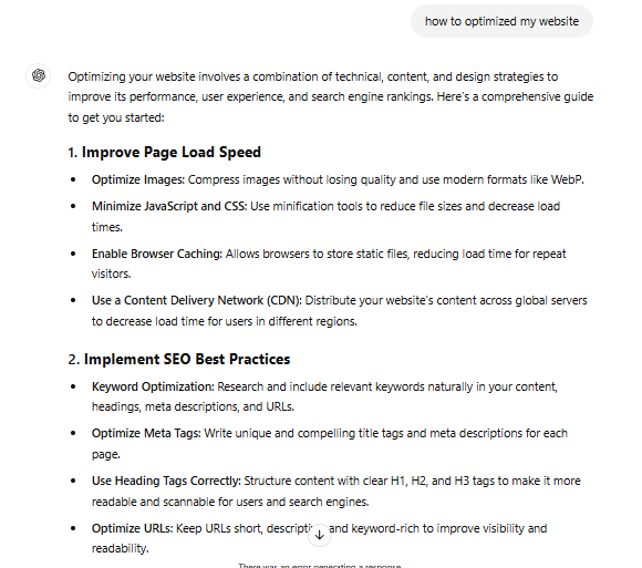 search gpt optimize online search
